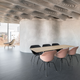 A 3D-printed ceiling in the DFAB house.